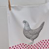 TEA TOWEL GRAY HEN