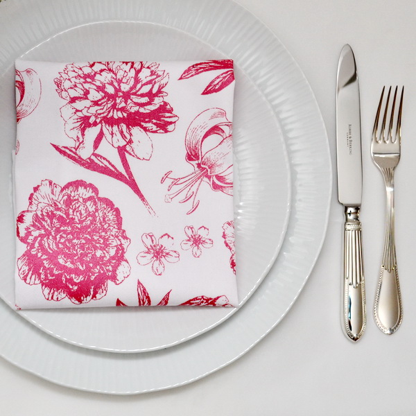 FLOWERS NAPKINS SET