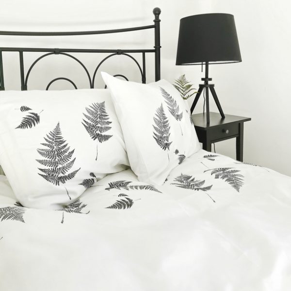 BED LINEN BLACK FERN