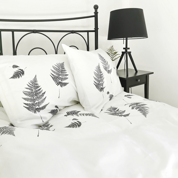 BED LINEN BLACK FERN