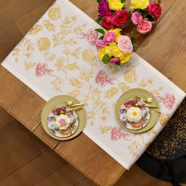 ZLATE IN ROŽNATE VRTNICE, namizni tekač