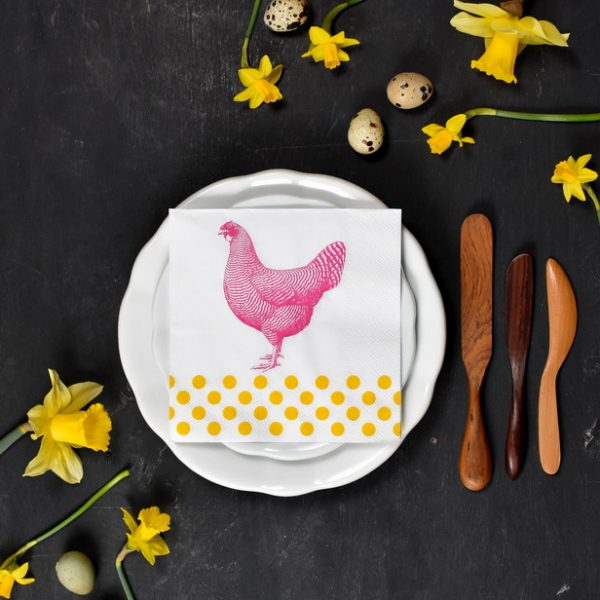 Papirnati prtički, ciklam kokoš